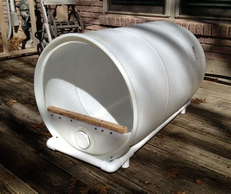 metal barrel dog house|plastic barrel dog house ideas.